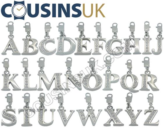 Bracelet Stainless Steel Initials, Swarovski