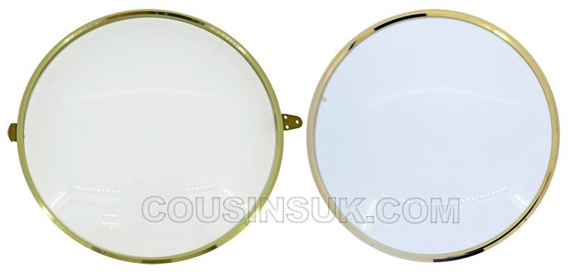Brass Bezels with Glass