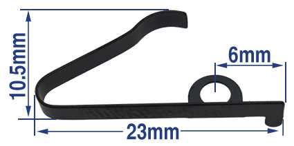 23mm Left, Inner Fixing with Tab