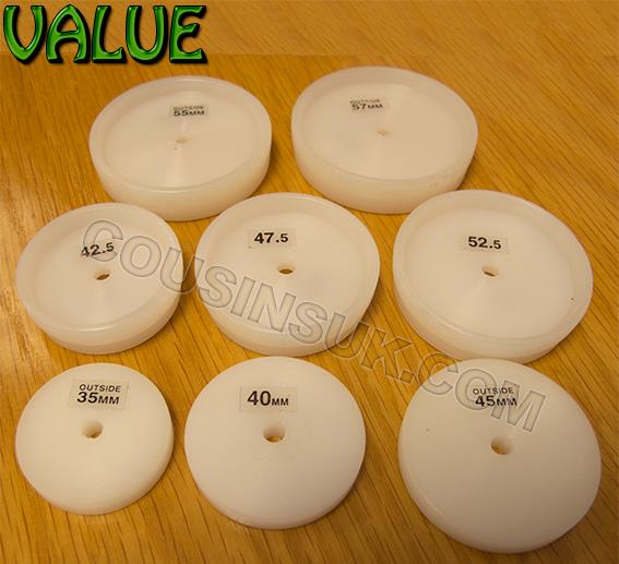 Flat & Domed Die Set, Extra Large Sizes (XL)