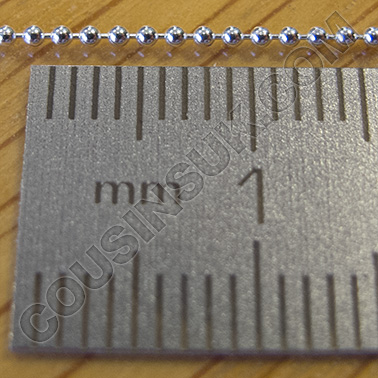(1) Ø1.0mm, 16" (40cm, 1.5g) Bead