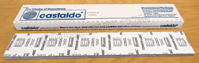 1lb of Titanium Label Strips