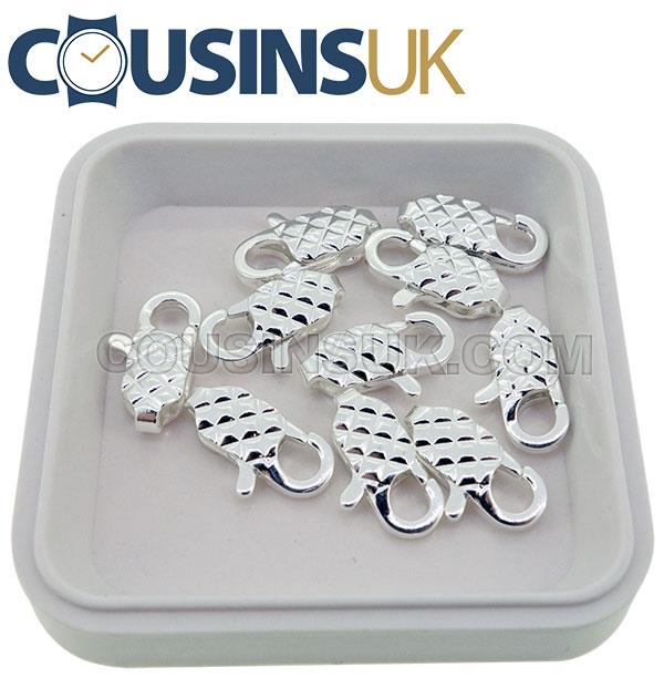 Silver, 14mm Chequered