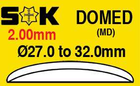 2.00mm Domed, Bevelled Wall (Sternkreuz MD)