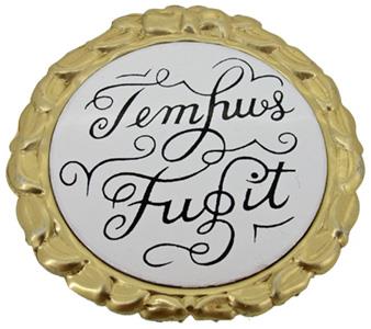 Plaque, Tempus Fugit (White)