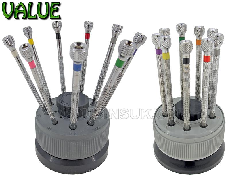 Value Screwdriver Sets, Rotating Stands