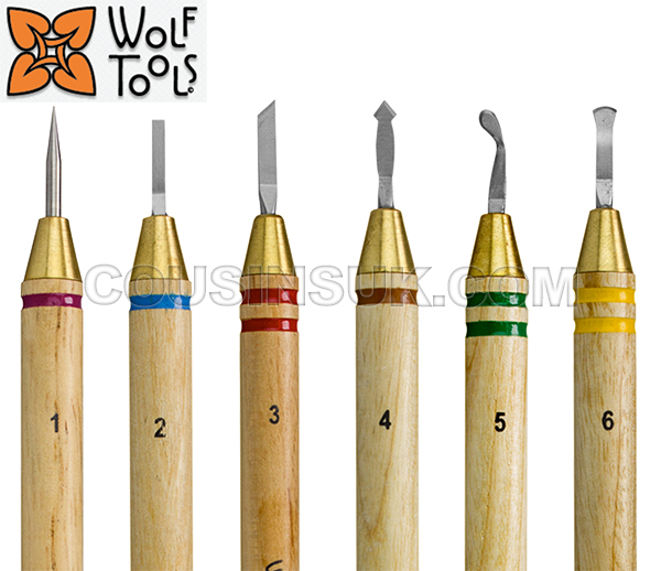 Wax Carvers (Wolf Tools), Set of 6