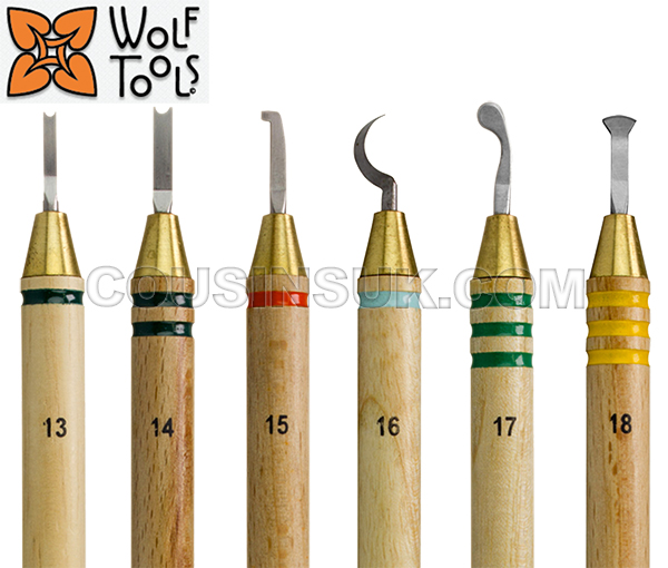 Wax Carvers (Wolf Tools), Set of 6