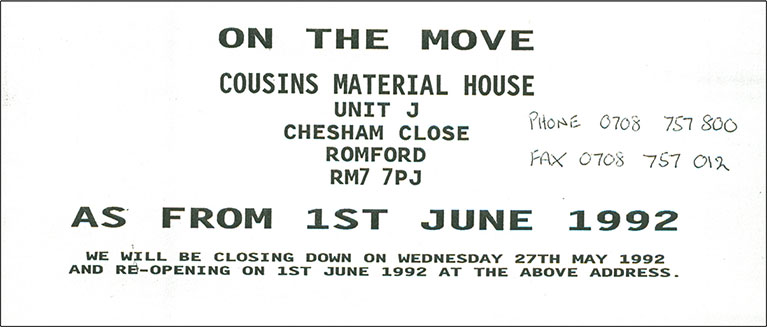 Cousins Change of Address Flyer