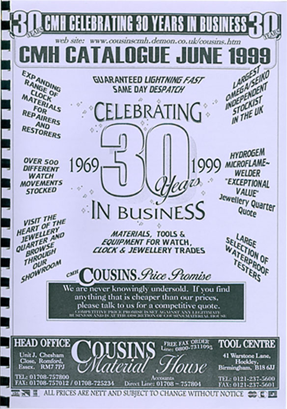 Cousins 1999 Catalogue